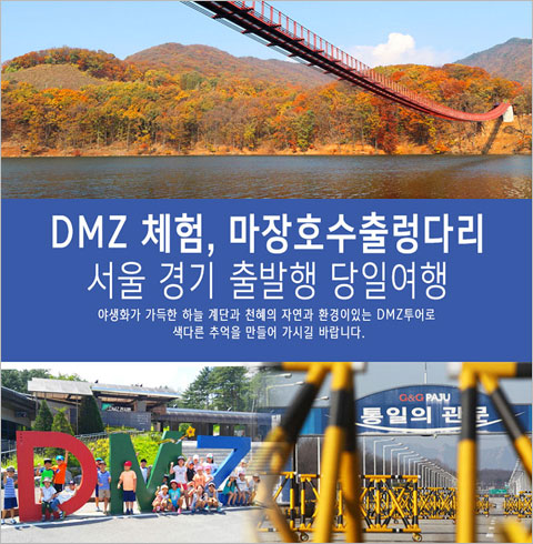 [서울/경기출발] 파주 DMZ 체험+마장호수출렁다리(당일)